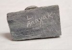 Signed Inuit Stone Carving: Eskimo and Seal
