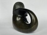 Nuveeya Ipellie Signed Sedna Stone Sculpture