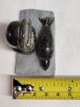 Signed Inuit Stone Carving: Eskimo and Seal