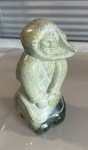Hand Carved Green Soapstone Inuit Figures by Mary