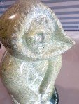 Hand Carved Green Soapstone Inuit Figures by Mary