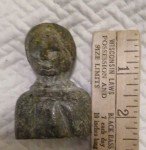 Inuit Stone Carving: Young Woman Sculpture