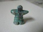 Moss Agate Inukshuk Stone Inuit Carving