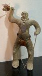 Inuit Soapstone Carving: Bushman with Spear