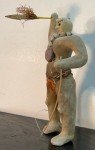 Inuit Soapstone Carving: Bushman with Spear