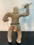 Inuit Soapstone Carving: Bushman with Spear