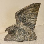 Inuit Falcon Soapstone Carving by Kakee Peter Ningeosiak