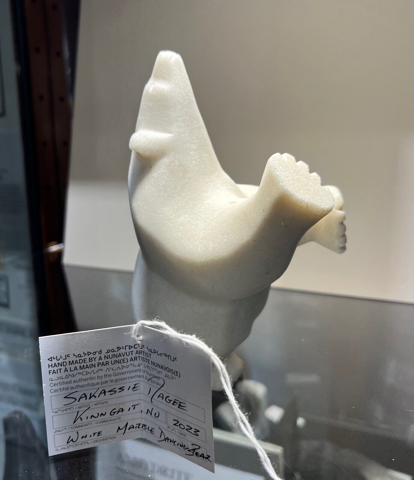 Sakassie RAGEE Inuit Dancing Polar Bear – Arctic Marble
