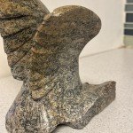 Inuit Falcon Soapstone Carving by Kakee Peter Ningeosiak