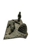 Signed Vintage Inuit Soapstone Carving Figurine