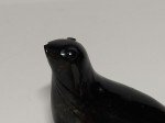 Black Stone Carving of Inuit Seal