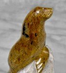 Traditional Inuit Soapstone Seal Carving Sculpture