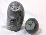 Inuit Soapstone Owl Carving by Bekoa Look