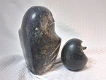 Inuit Soapstone Owl Carving by Bekoa Look