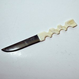 Hand-Carved Inuit Letter Opener Knife - 7.5