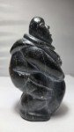 Inuit Soapstone Seal Hunter Carving - 5 Inches