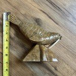 Soapstone Etched Walrus Inuit Art Carving