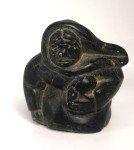 Inuit Soapstone Sculpture by Louisa, 1960s