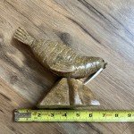 Soapstone Etched Walrus Inuit Art Carving