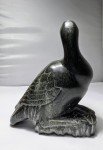 Vintage Inuit Large Stone Bird Carving 6¼