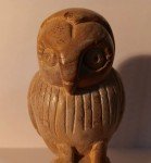Vintage Inuit Owl Soapstone Sculpture - Canadian Art
