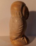 Vintage Inuit Owl Soapstone Sculpture - Canadian Art
