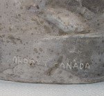 Soapstone Inuit Carving: Mother and Child Sculpture