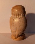 Vintage Inuit Owl Soapstone Sculpture - Canadian Art