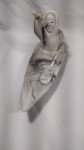 Inuit Carving: Kayak & Harpoon Faux Marble