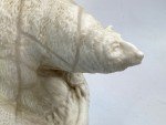 11” Inuit Art Polar Bear Stone Carving