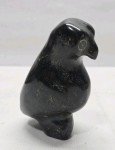 Inuit Soapstone Black Bird Sculpture, 1978