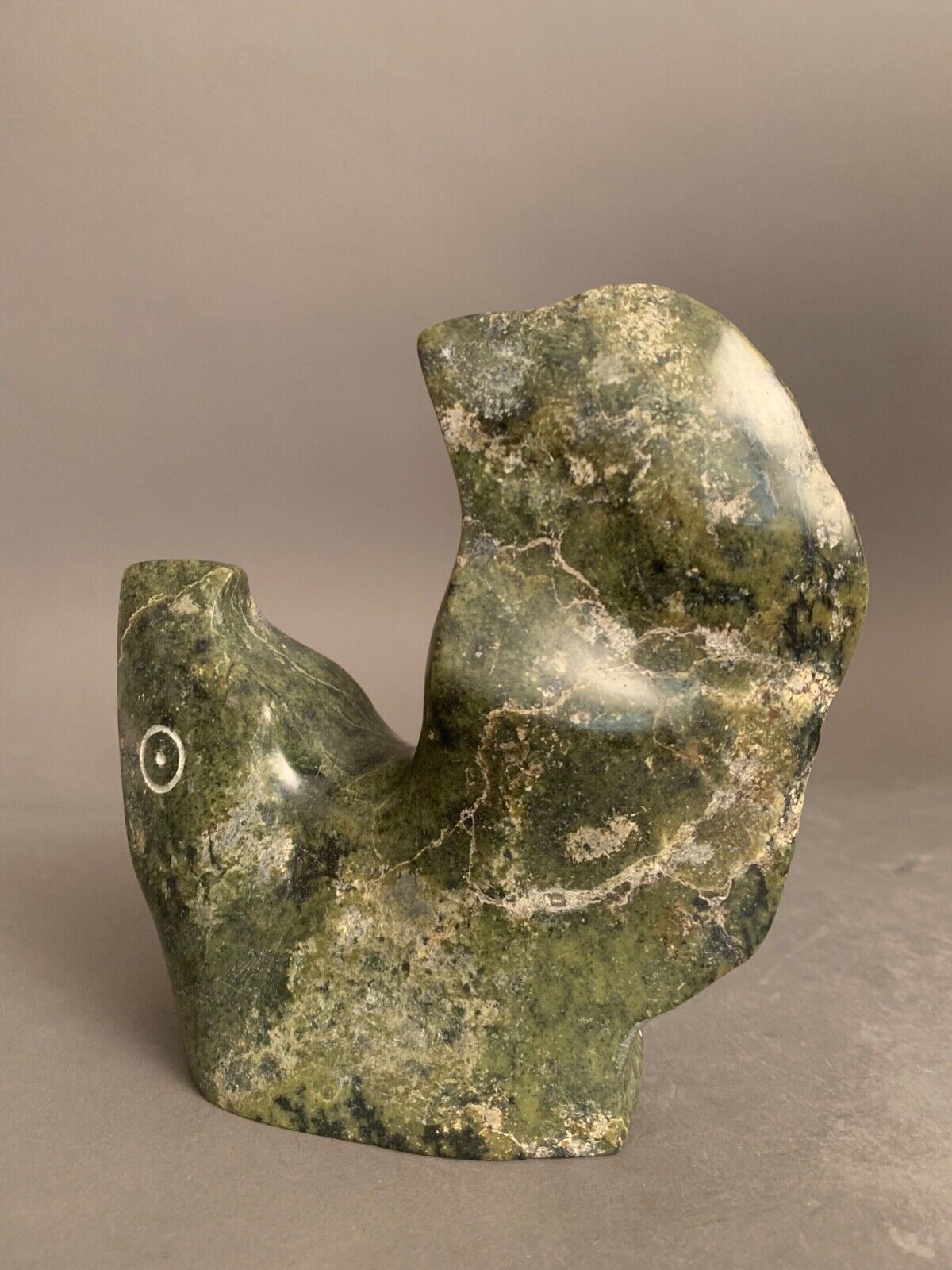 Inuit Art Carving Joe Poodlat Bird (1992)