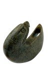 Signed Vintage Inuit Soapstone Carving Figurine