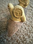Inuit Antler Fishermen Kayak Hand Carving