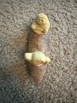 Inuit Antler Fishermen Kayak Hand Carving