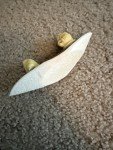 Inuit Antler Fishermen Kayak Hand Carving