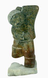 Christopher Olivier Inuit Boy Sculpture - 1997