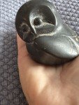 Handmade Inuit Stone Owl Carving from Canada