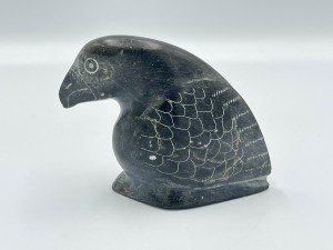 Hand-Carved Soapstone Inuit Bird Sculpture