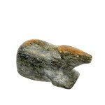 Hand-Carved Inuit Stone Bear Figurine 3