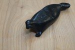 Inuit Carved Soapstone Seal Sculpture Decorative Art