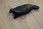 Inuit Carved Soapstone Seal Sculpture Decorative Art