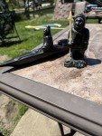 Inuit Soapstone Carving: Kayak Hunting Scene