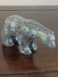 Authentic Inuit Carved Serpentine Polar Bear Sculpture