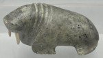 Inuit Stone Carving: Walrus Mother and Calf