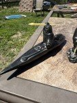 Inuit Soapstone Carving: Kayak Hunting Scene