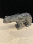 Authentic Inuit Carved Serpentine Polar Bear Sculpture