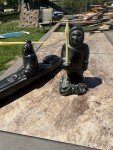 Inuit Soapstone Carving: Kayak Hunting Scene