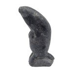 Inuit Soapstone Seal Carving - 5" Signed Art