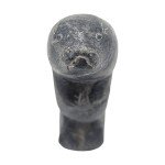 Inuit Soapstone Seal Carving - 5" Signed Art